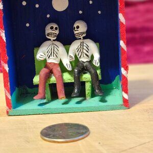 VINTAGE OAXACAN 2 FRIENDS DIORAMA
